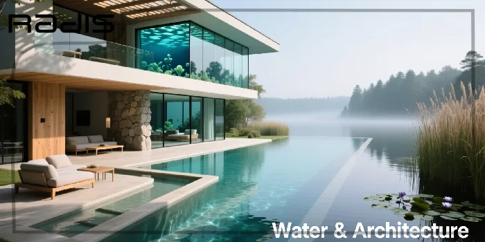تصویر ویلا به سبک غرق در آب