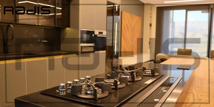 طراحی داخلی آشپرخانه ویلا