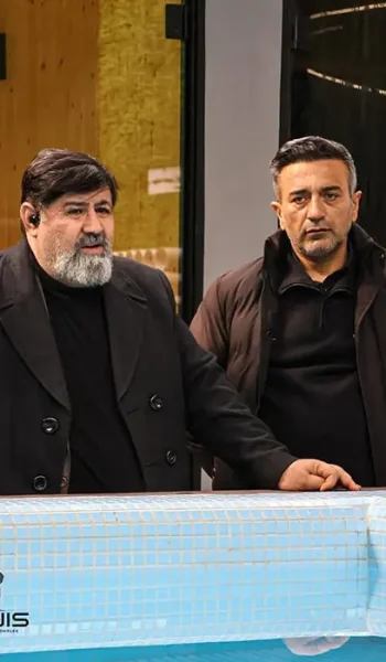 تصویر مهندس رمضانی در کنار فرماندار دماوند